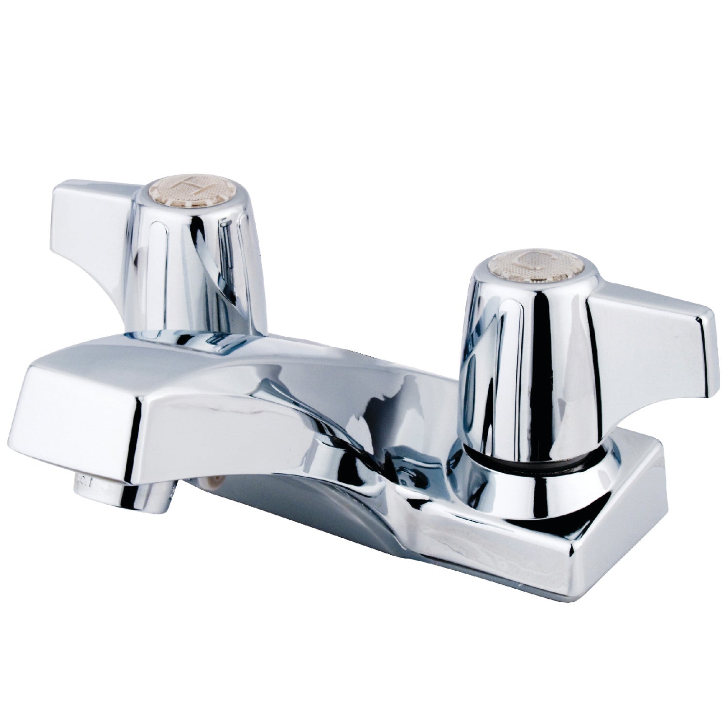 Kingston Columbia KB100LP Double-Handle 3-Hole Deck Mount 4-Inch Centerset Bathroom Faucet, Polished Chrome — image 1